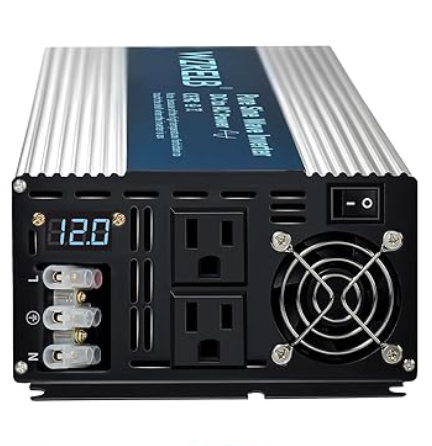 WZRELB Inversor de Onda Sinusoidal Pura de 3500W, 12V DC a 110V 120V AC, Convertidor de Energía con Pantalla LED, Terminal de Cableado Directo, Inversor de Energía Portátil Fuera de la Red con Doble - Enviar a Cuba - Precio $189.99 - Envío rápido todas las provincias Cuba